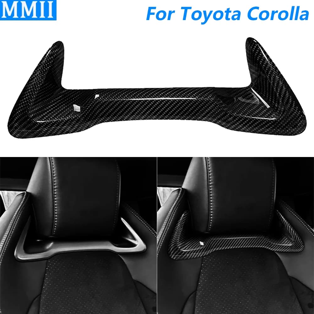 Per Toyota Corolla GR 2023 2024 2025 Reale A Secco In Fibra di Carbonio Sedile Anteriore Poggiatesta Pannello Inferiore Copertura Accessori Auto Modifica
