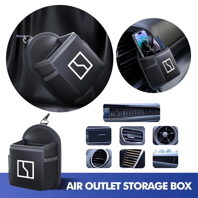 Car Air Outlet Organizer Box Hanging Storage Bag Accessories For Zeekr 001 EV 2021-2023 009 X 2021 2022 2023 Krypton
