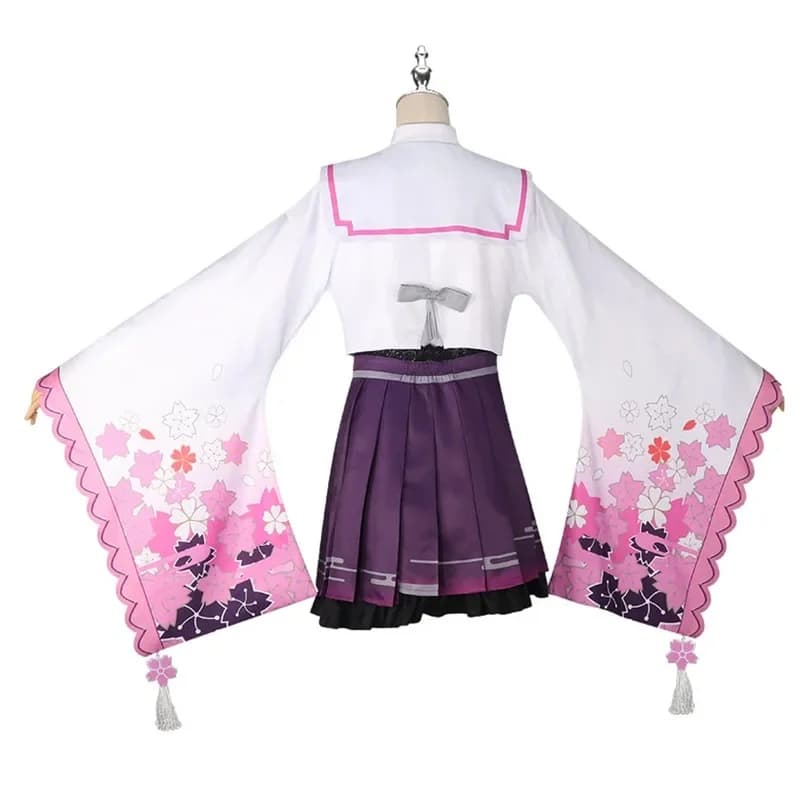A;3\v,7'd/Anime Project Sekai Kimono Sleeve JK Uniform Kusanagi Nene Otori Emu Cosplay Costume Wig Halloween Party Suiw;4'v,6\h/
