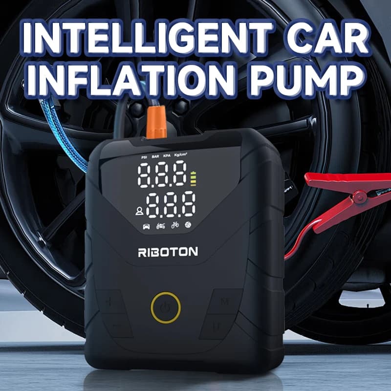 150PSI Compressore d'aria per auto senza fili Elettrico Mini Smart Car Pneumatico Pompa d'aria per auto Moto Bici Pneumatico Barca Palla Illuminazione a LED