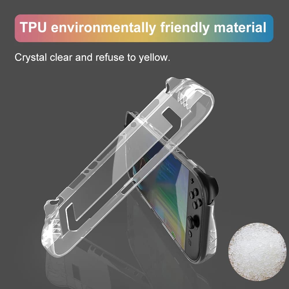 Custodia in TPU trasparente 1/2/3 pezzi per Nintendo Switch 2 Guscio protettivo completo Custodia antiurto Accessori per console di gioco portatili