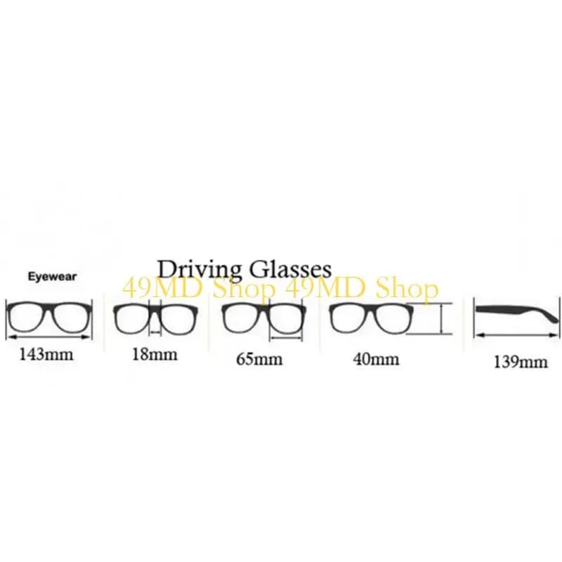 49MD Men Polarized Driving Sunglasses Night for Vision Glasses Goggles Reduce for Gla