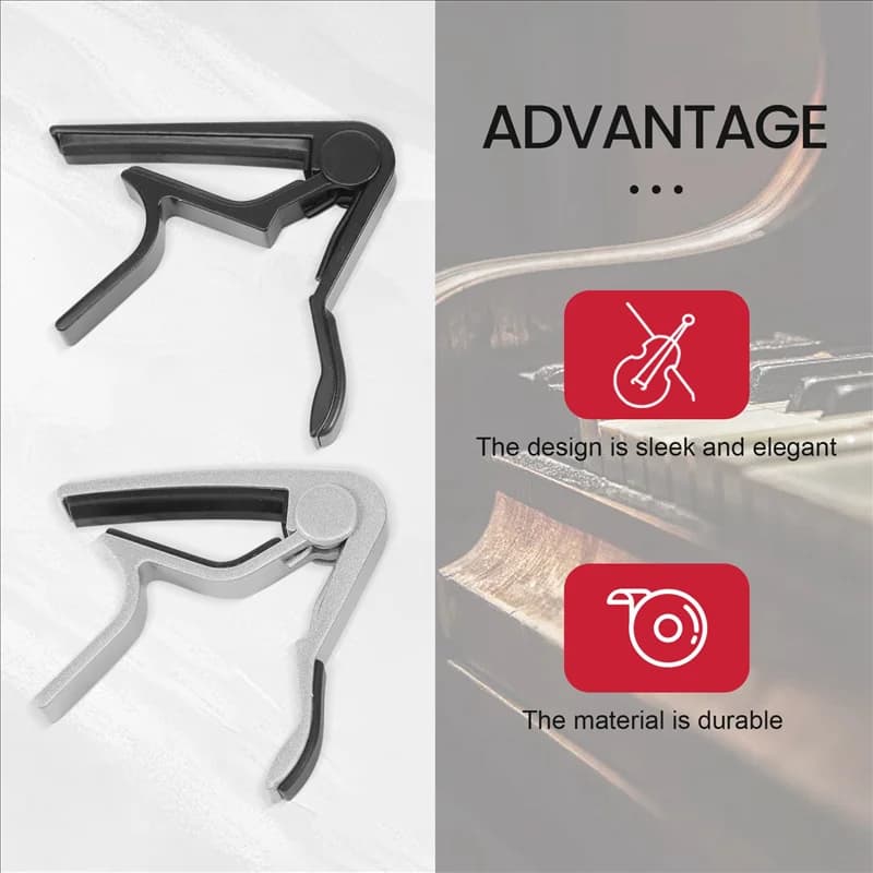 A51Q-2 Capo Kapo Trigger per chitarra per chitarra acustica, elettrica, ukulele, banjo, chitarra folk, strumento per basso elettrico