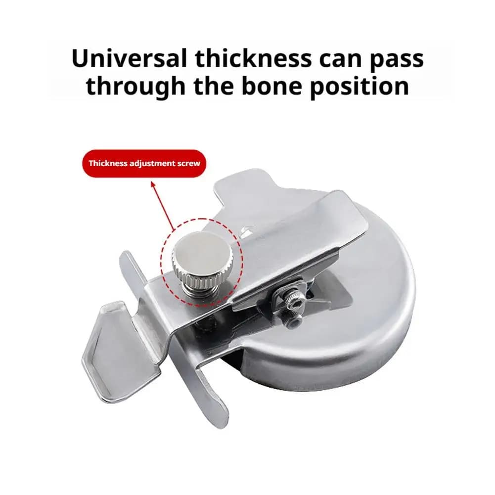 Guida Magnetica Rotonda per Macchina da Cucire con Protezione Laterale, Accessorio Anti-arricciamento per Cuciture Diritte