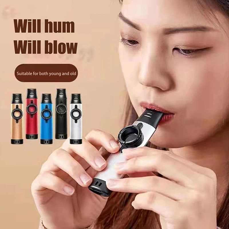 Kazoo professionale riutilizzabile, strumento a fiato facile da imparare per bambini e adulti, compatibile con chitarra, ukulele, pianoforte e tastiera.