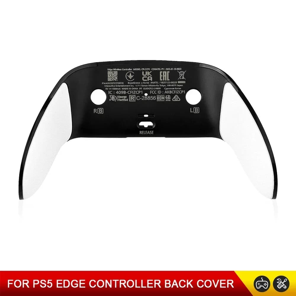 Cover posteriore per controller PS5 DSE, custodia anti-sudore e antiscivolo per controller PS5 Edge, accessori per riparazione e gioco.