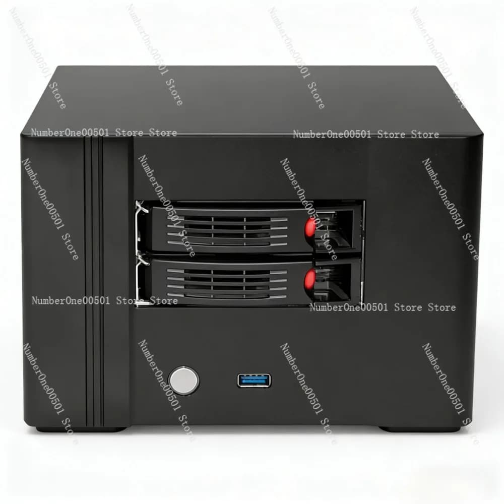 Chassis NAS con 2 4 6 8 Bay di Archiviazione, Hot-Swap, Case ITX Compatto per Home Theater e Cloud Storage Privato. LBW011.