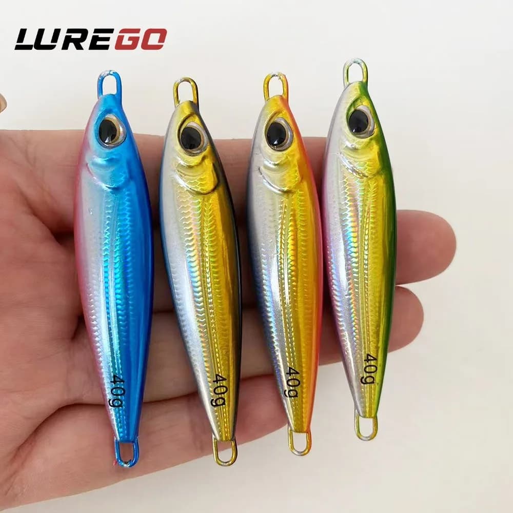 1PC 40g Coso Slow Jig – Esca da Pesca in Metallo Resistente, Esca per Pesca in Mare per Jigging in Acque Profonde