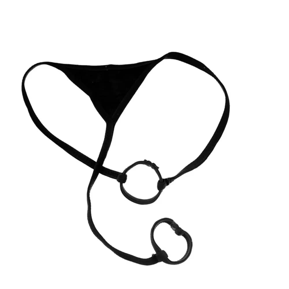 Slip Tanga da Uomo Elasticizzato - G-String Traspirante con Supporto Frontale per Sport e Uso Quotidiano (Per Tutte le Stagioni)