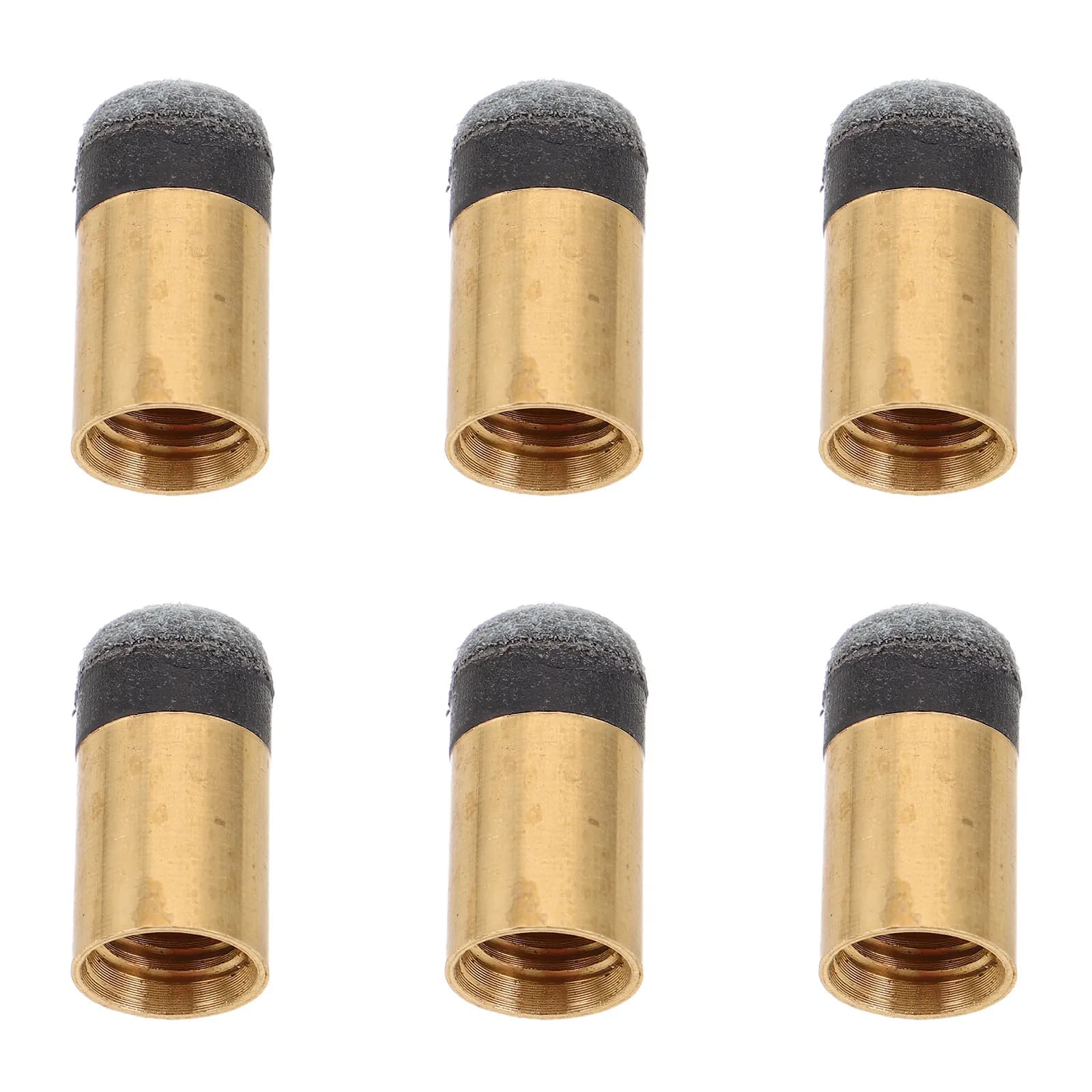 6 Pezzi Puntali di Ricambio in Rame per Stecche da Biliardo, Senza Colla, Installazione Facile, Riparazione di Precisione per Stecche da Snooker e Pool