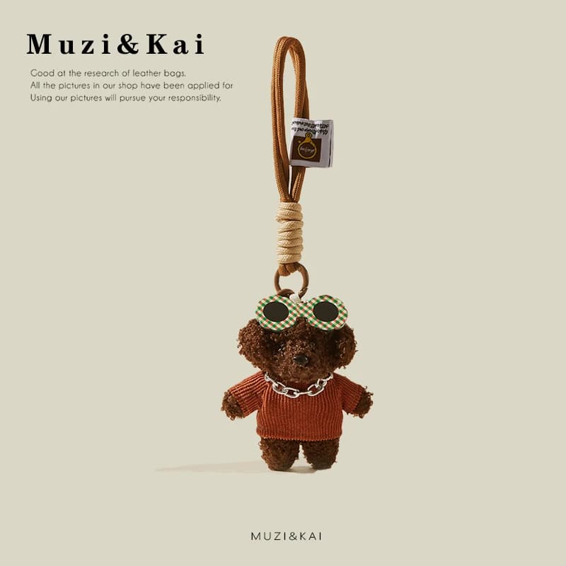 Muzikai Ciondolo Cartoon Peluche Bambola Portachiavi Borsa Accessori Regalo di compleanno Regalo di coppia Regalo di anniversario