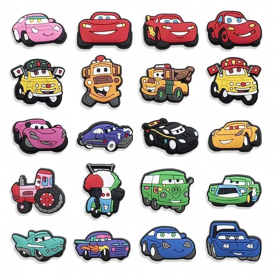 20 pezzi Decorazioni per scarpe per auto Accessori per scarpe Ciondoli per zoccoli Borsa Bogg Sandali con diapositive a bolle