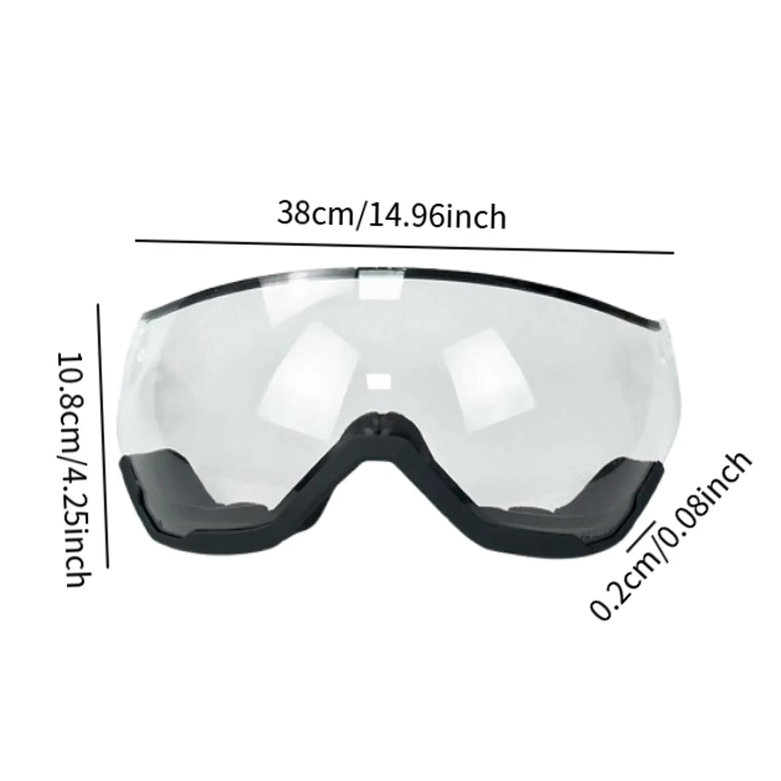 Visiera per Casco, Occhiali da Neve, Protezione Antivento per Uomo e Donna, Lente di Ricambio per Moto, Snowboard e Motocicletta