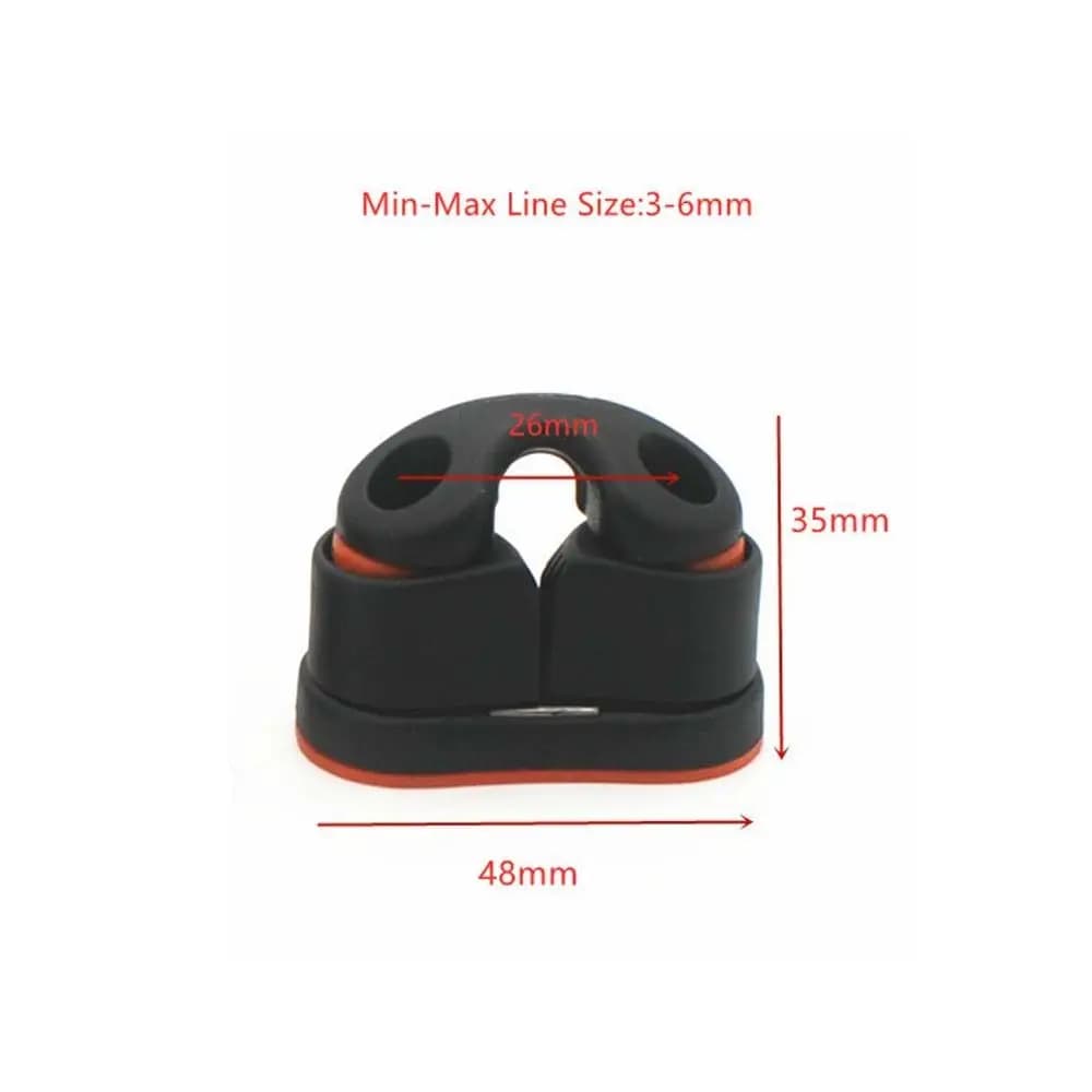 Pratici cuscinetti a sfera Morsetto per corda in nylon Kayak con anelli principali Tacchetta per camma ad ingresso rapido Tacchetti per barche hardware marino