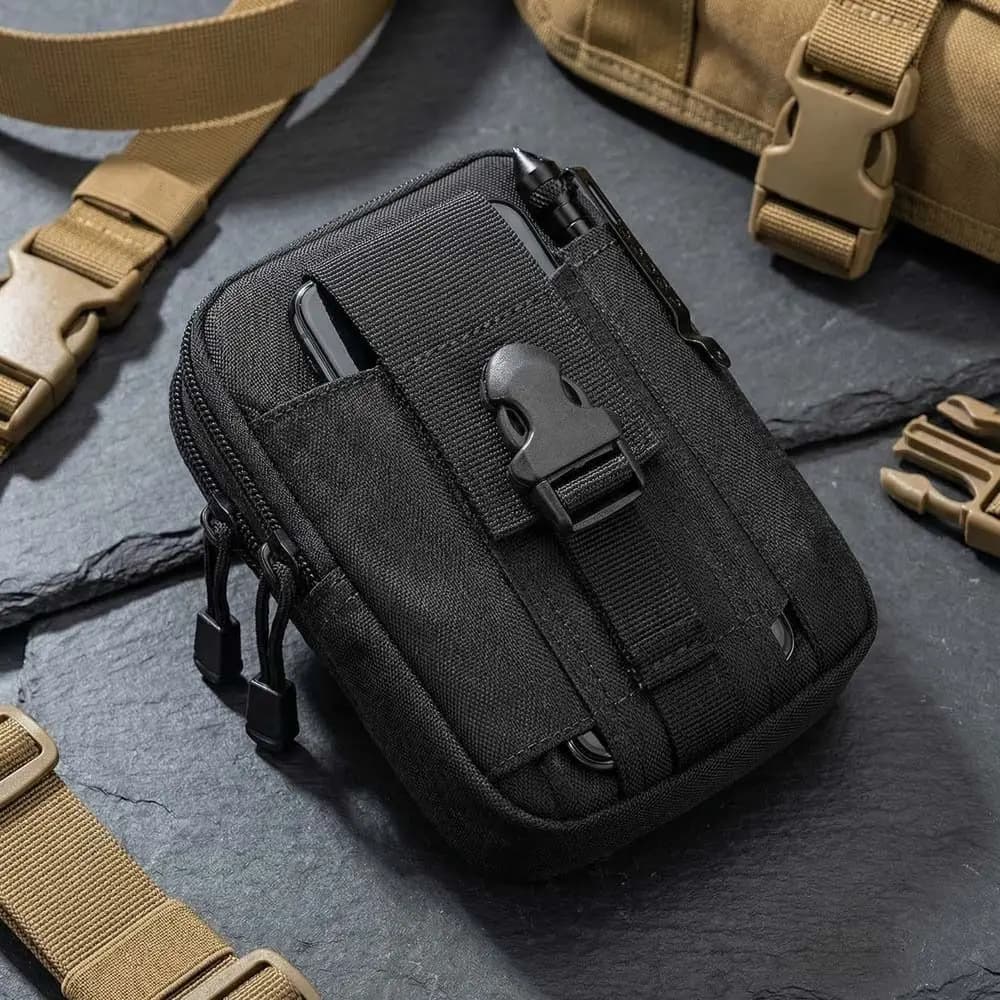 Oxford Cloth Waist Fanny Pack Waterproof Multifunctional Running Sports Belt Bag Multiple Layers Breathable Climbing Belt Bag
