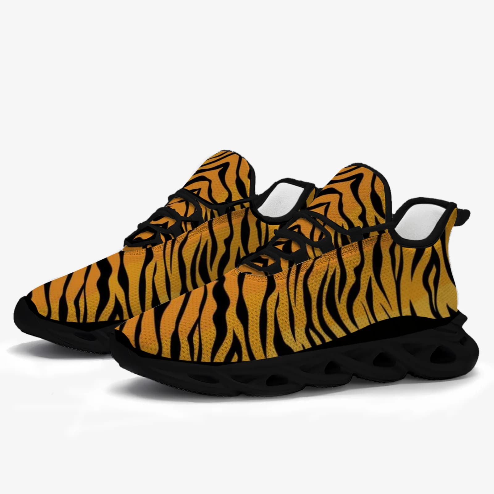 Scarpe sportive casual da uomo e da donna personalizzabili con motivo tigre, scarpe da corsa leggere e traspiranti