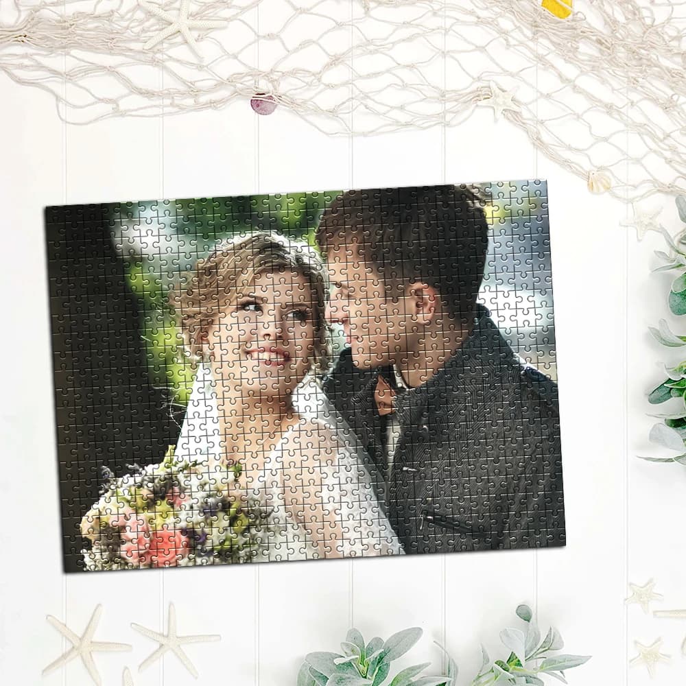 35/300/500/1000 pz Personalizzato Foto Puzzle FAI DA TE Puzzle Per Vacanze Feste Matrimoni Anniversario Compleanni Regali Speciali