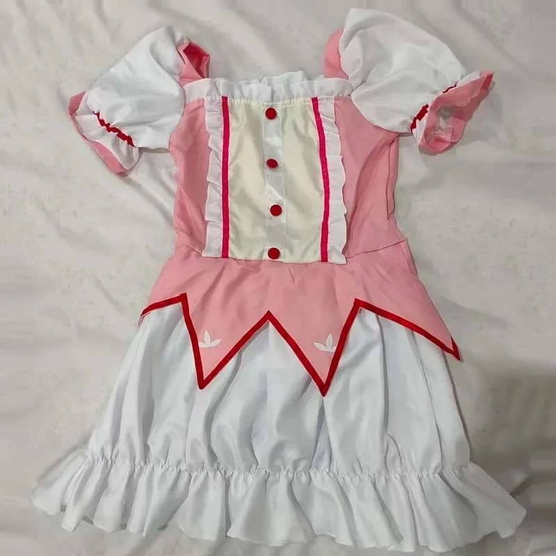 AnimeVibe 2026 New Kaname Madoka Cosplay Costume Anime Madok Magica Homura Uniform Dress with Choker Gloves Socks Hallo RoleGlow