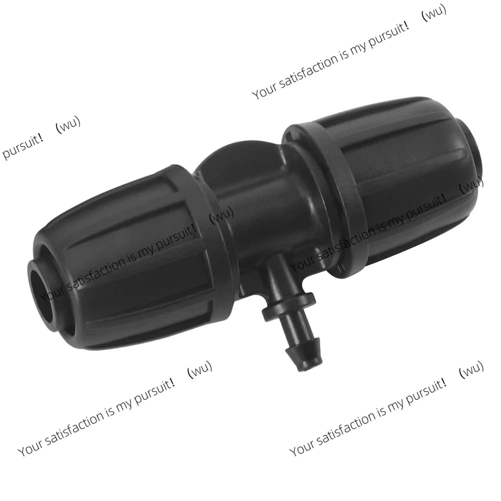 10 connettori a T con barbottoli da 10 x 16 mm per tubi PE da irrigazione, tipo Garden Lock 4/7