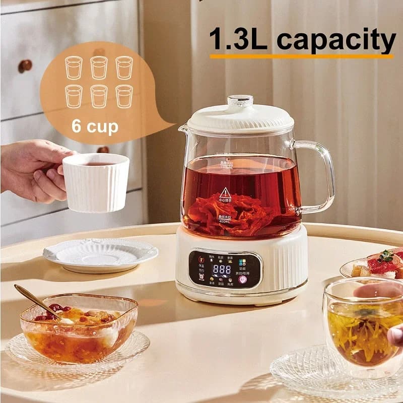 Electric kettle Coffee maker Coffee maker Coffee maker 220V 1.3L Water heater Water heater Water heater Glass flower teapot