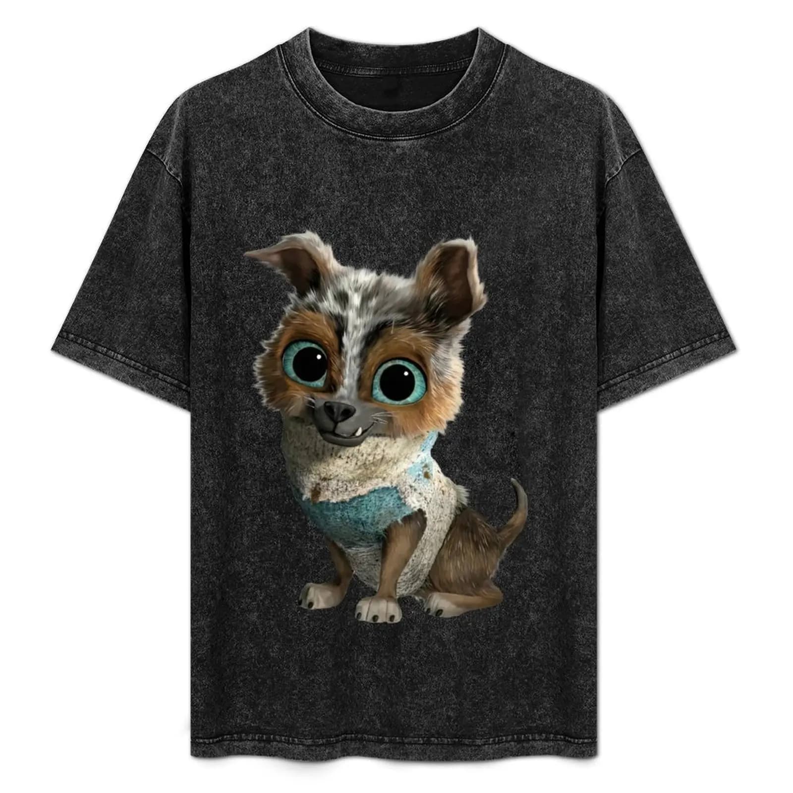 T-shirt Puss In Boots Baby Meme Perrito, maglietta leggera a maniche corte
