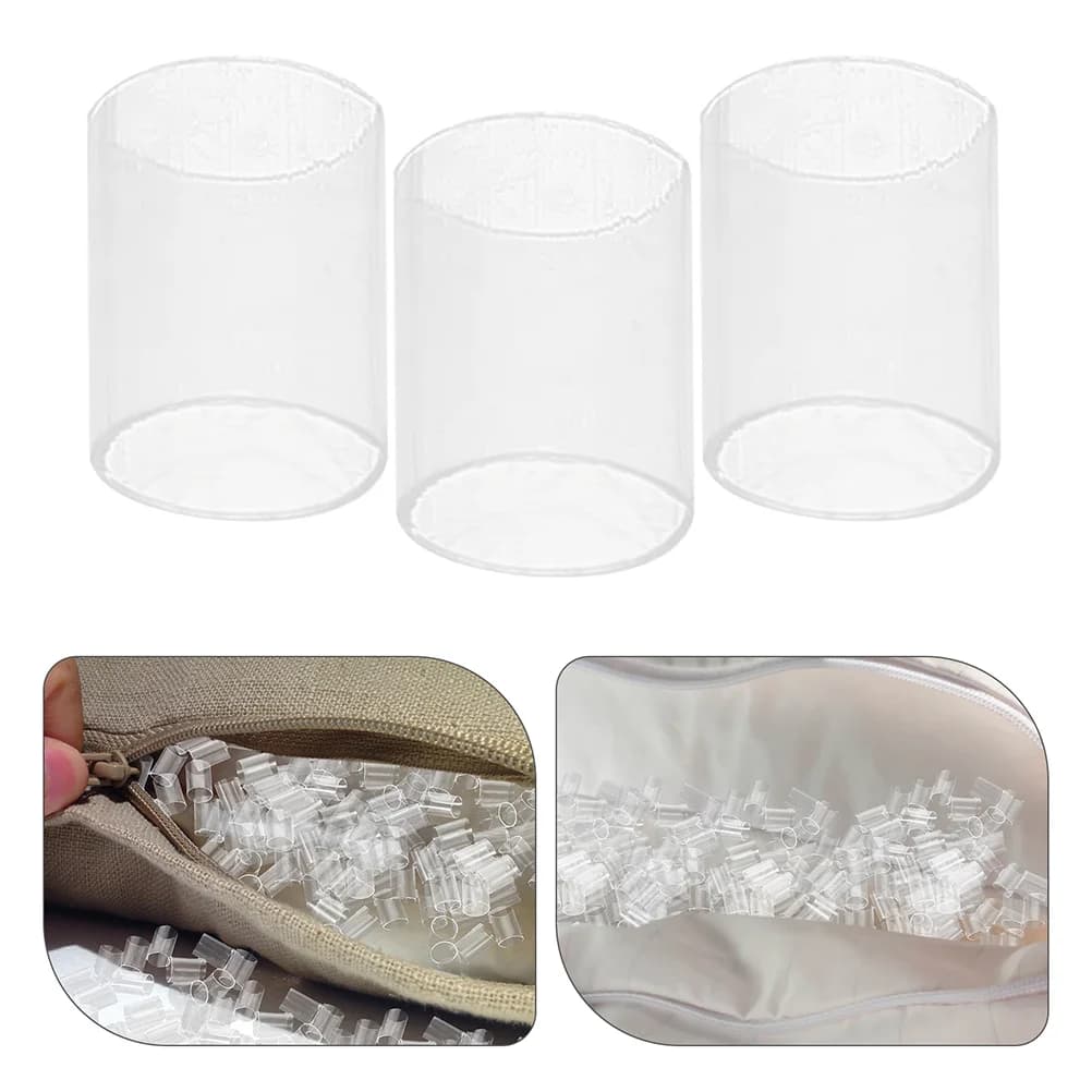 Bed Pillows Hose Filling Stuffing Inserts Pipe Elasticity Filler 080X060X060CM Clear Tube Portable Stuffings for Transparent