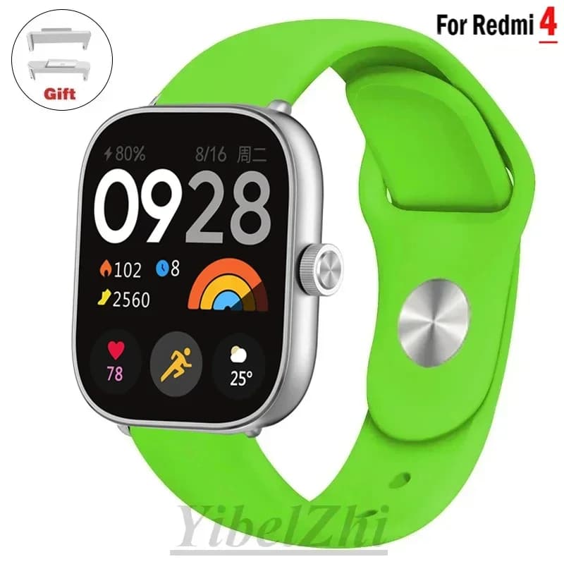 Bracciale sportivo per Redmi watch 4 cinturino SmartWatch cinturino accessori cinturino in silicone morbido correa per xiaomi mi band 8 pro