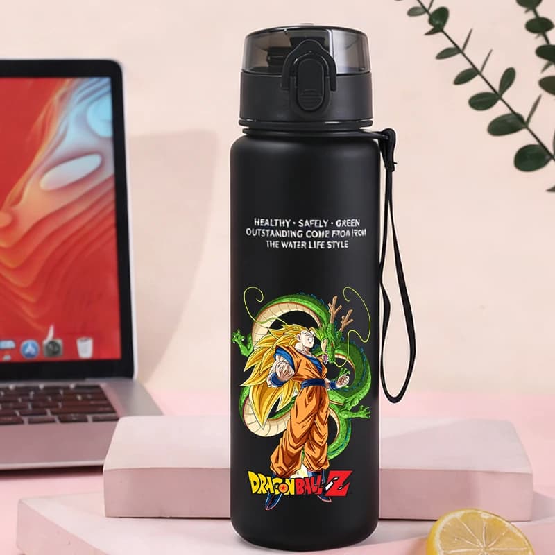 Borracce d'acqua da 650 ml Dragon Ball, bottiglie sportive anime Son Goku, borracce da viaggio per esterni, palestra, fitness, per ragazzi e ragazze.
