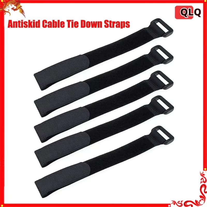 5 pz/lotto Nero Durevole Antiscivolo Cavo Tie Imbottiture Cinghie Per Rc Auto Batteria Rc Crawler Strumento 2 cm * 20 cm/2 cm * 30 cm Rc Ca Parti Fai Da Te