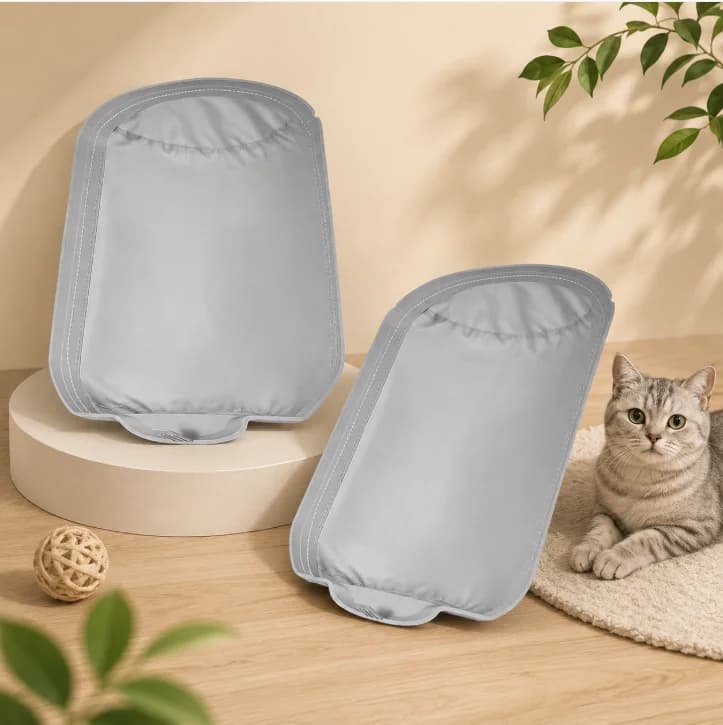 Accessori per lettiera intelligente per gatti: Tappetino impermeabile in tessuto morbido, vasca morbida, rivestimento rimovibile per lettiera automatica Tuya