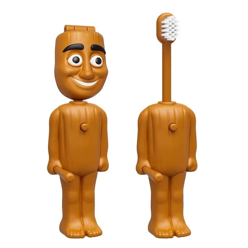 Teeth toothbrush for children in soft nylon with anime characters, fun and cute, for travel, whitening