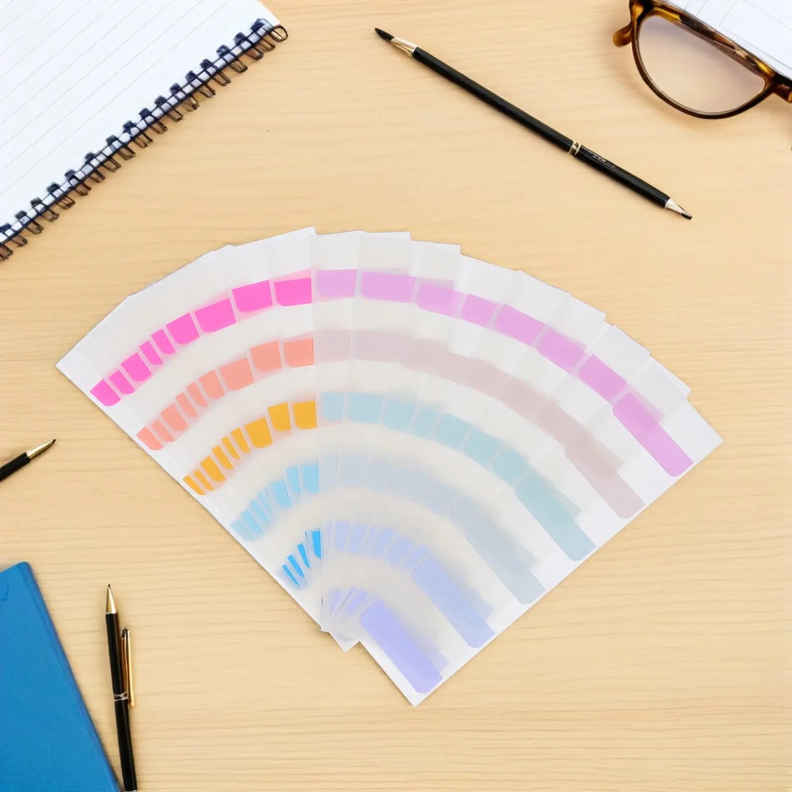 600 Pezzi di Etichette Adesive Colorate per Indice, Segnapagina Scrivibili per Organizzare Documenti, Note e Annotazioni