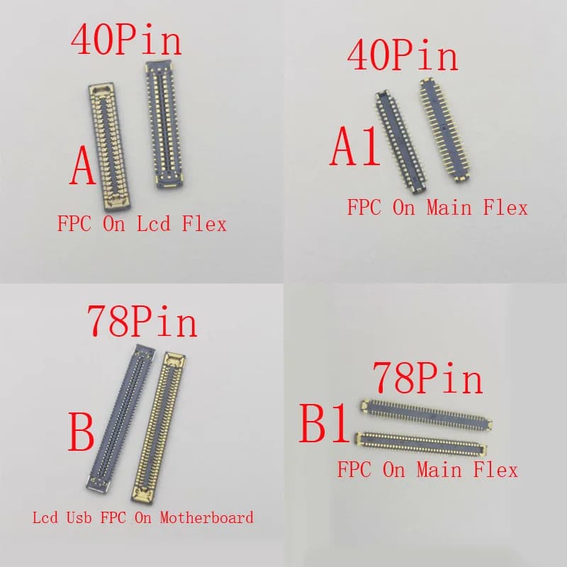2-100Pcs Usb Charger Lcd Display FPC Connector Plug For Samsung Galaxy A36 A366 A56 A566 A54 A546 A24 A245 A34 M34 M35 40 78 Pin