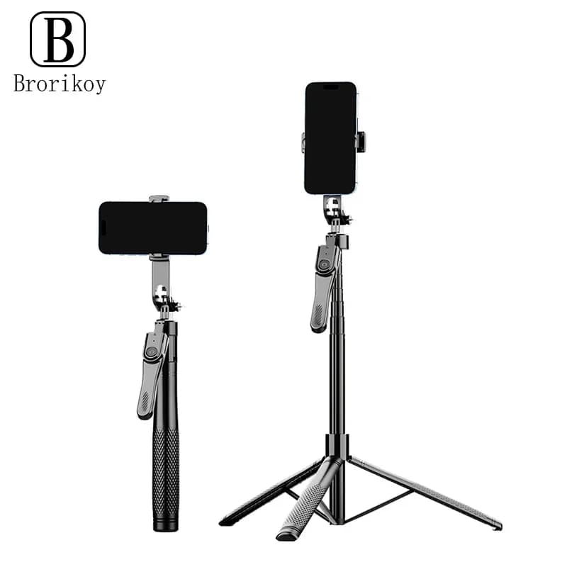360 ° Asta Selfie Panoramica con Luce di Riempimento, Stabilizzatore Portatile per Telefono, Treppiede per Video e Live, Telecomando Wireless, Treppiede Estensibile