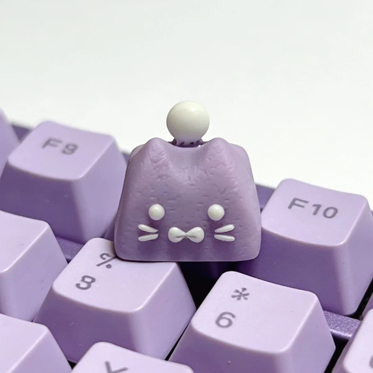NUOVO Keycap a Forma di Gatto Kawaii, Tasto Singolo in Resina Creativa per Tastiera Meccanica, Ricambio Personalizzato ESC OEM, Regalo
