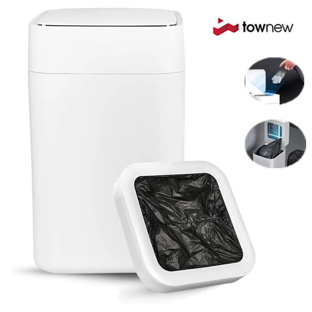 Townew T1S Sensore Intelligente Cucina Bidone della Spazzatura Impermeabile Casa Bagno Spazzatura Con Coperchio Rilevamento Bidone della Spazzatura Imballaggio Automatico