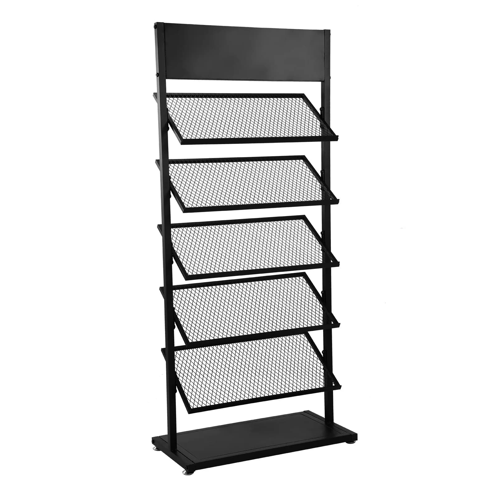 5 Level Portable Display for Building Materials and Ceramics Samples, 26.38x13.78x59.06 inch, for Fairs
