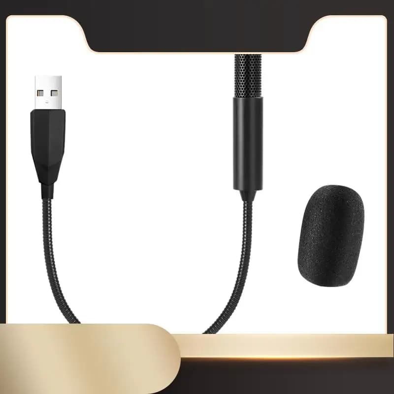Microfono per computer USB Mini microfono portatile Microfono capacitivo cablato Microfono Karaoke per PC portatile Installazione semplice-N36R
