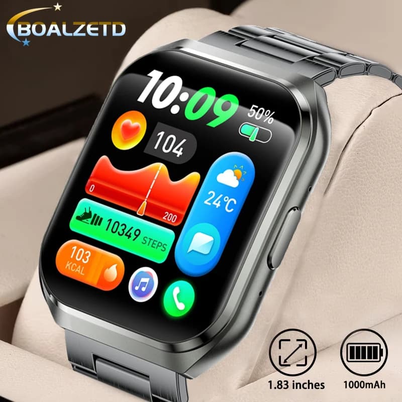AMOLED 2026 HD 3D superficie curva schermo Nuovo 1000mAh Batteria IP68 Sport impermeabile Chiamata Bluetooth Uomo Donna SmartWatch Regalo