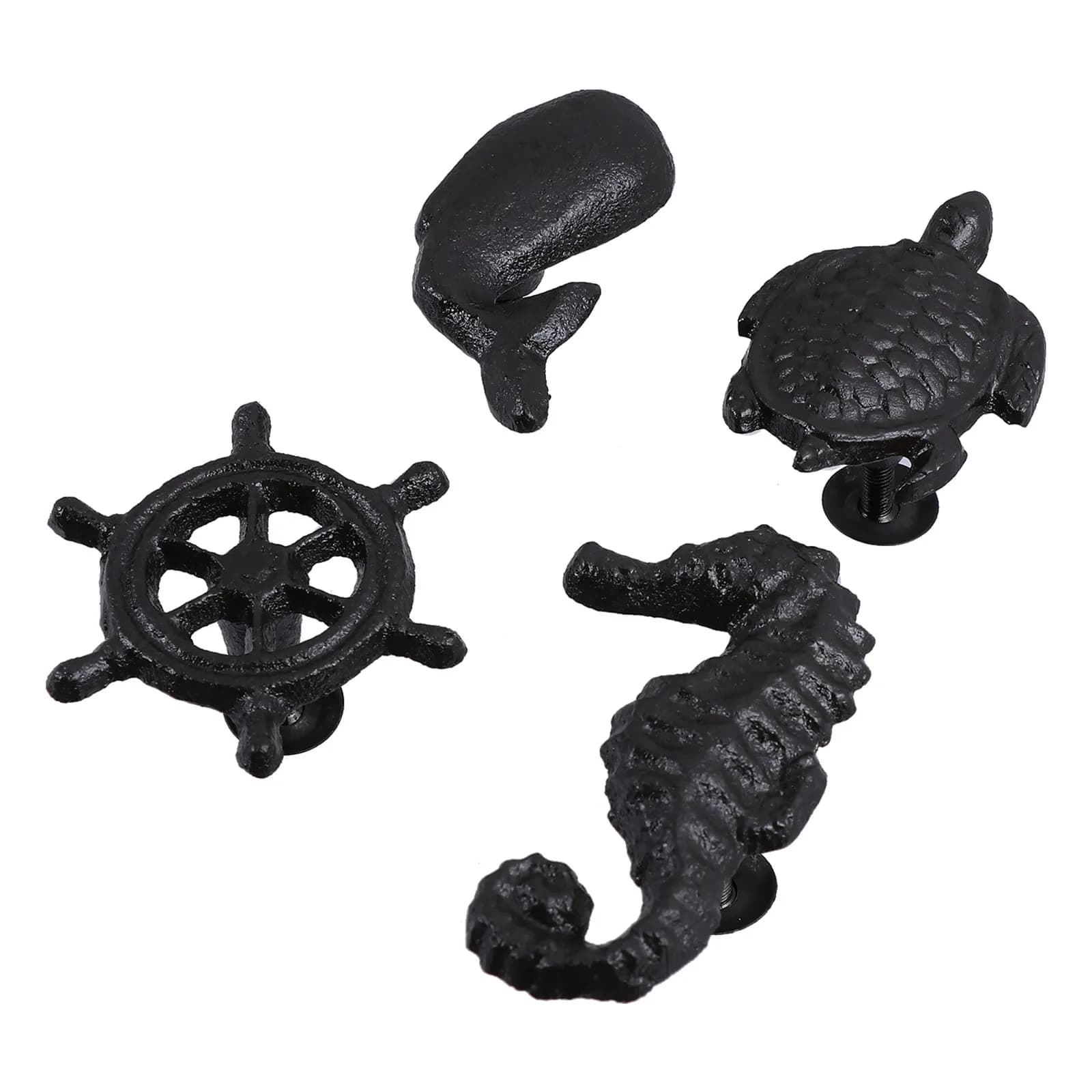 4 maniglie per porte in ferro stile oceano, maniglie per cassetti e armadietti, decorazioni per mobili nautici, maniglie per guardaroba