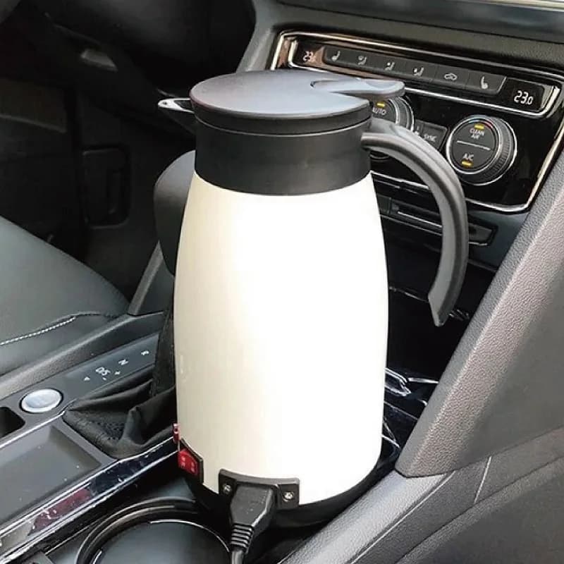 with cigarette lighter 680ml 12V/24V Electric kettle for cars 304 stainless steel quick kettle for truck 100 ° C Hot water heater