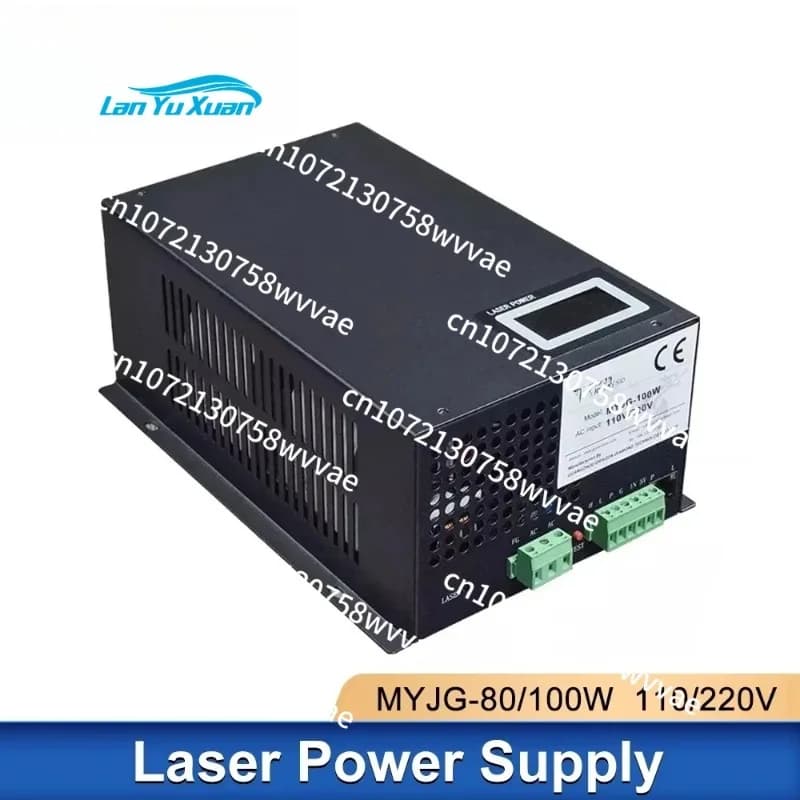 Alimentatore laser originale MYJG 100W 80W con schermo display 115/230V per tubo laser CO2 macchina per incisione e taglio
