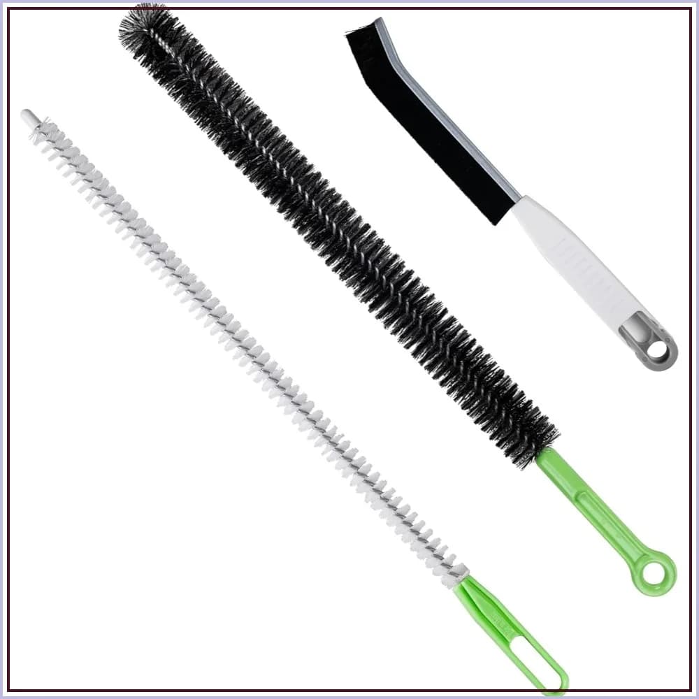 Upgraded Cleaning Brush Kit - 3-Piece Set, Flexible Drain Brush, Crevice Brush, Ideal for Kitchen, Bathroom, Toilet, Vent Scrubber