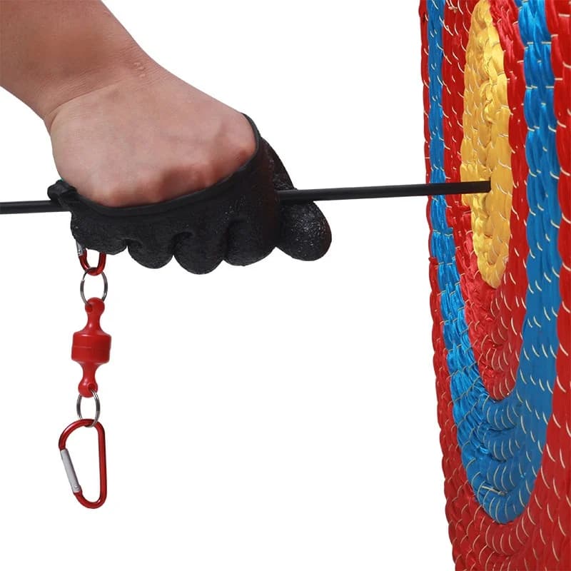 Guanti protettivi per tiro con l'arco e frecce, anti-perforazione, antiscivolo, protezione per le mani, pesca, caccia, tiro, attrezzatura da esterno, 1 pezzo