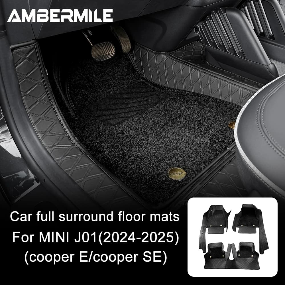 Tappetini per auto tappetini per Mini Cooper Electric J01 EV E SE 2024 2025 tappeto antiscivolo nessun Pad particolare accessori interni