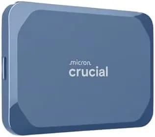 SSD Portatile Crucial X10 da 1TB | USB-C da 2100MB/s | SSD Esterno Durevole per Windows, Mac, Android | Blu