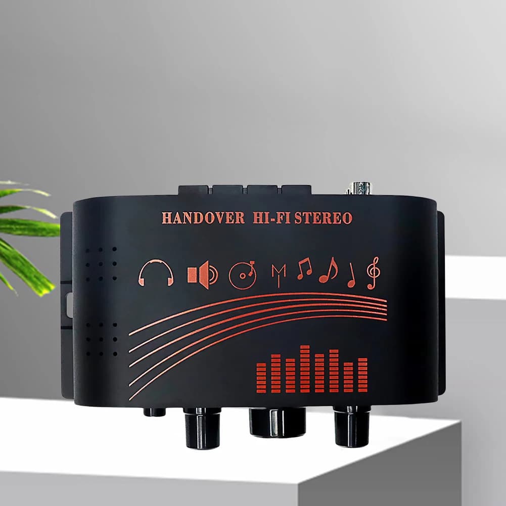 Amplificatore Audio AK170 20W*2, Mini Amplificatore Audio a Doppio Canale HIFI Stereo con Anello Luminoso LED per Auto e Casa