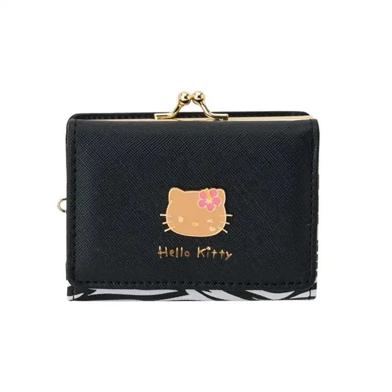 Portafoglio in Pelle PU Sanrio Hello Kitty, Porta Carte Kuromi, Portamonete Cinnamoroll, Borsellino My Melody