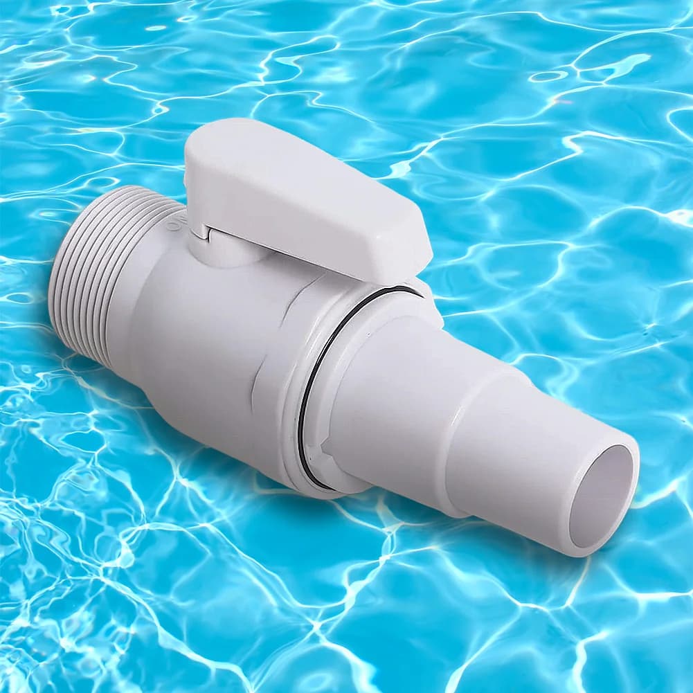 Valvola a sfera a 2 vie valvola della pompa della piscina 1.5-1,25 pollici connettore di arresto del filtro della piscina massima 50 PSI valutazione della pressione accessori per piscine