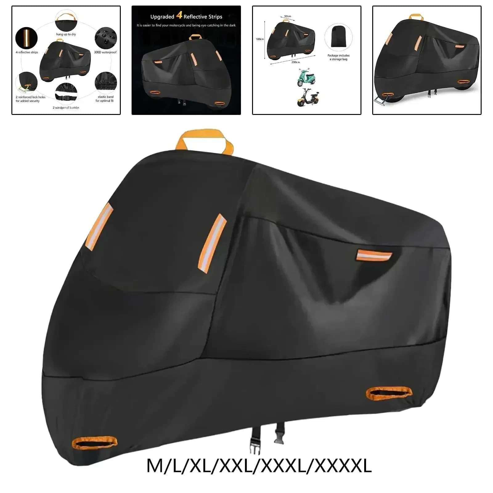 Outdoor Motorcycle Cover UV Protective Scooter Cover For Motorcycles